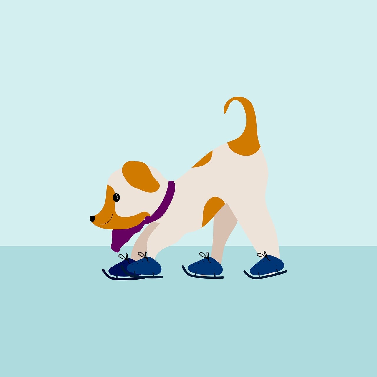 Dog Ice Rink Sign Download Dog, Ice Skating, Ice. Royalty-Free Stock Illustration Image ...
