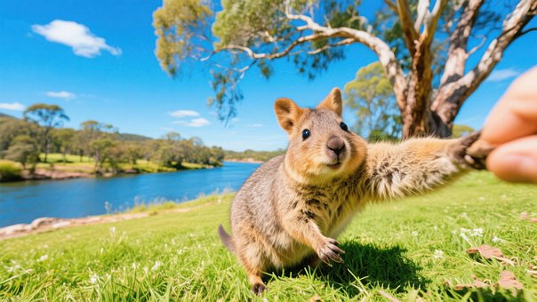 Quokka, Dyr, Australien, Natur, Dyreliv