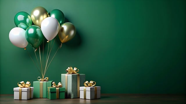 Giftbox, Balloon, Красочный, Gift