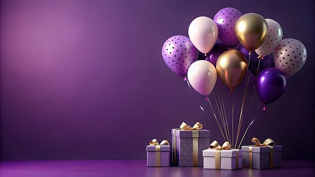Giftbox, Balloon, Красочный, Gift