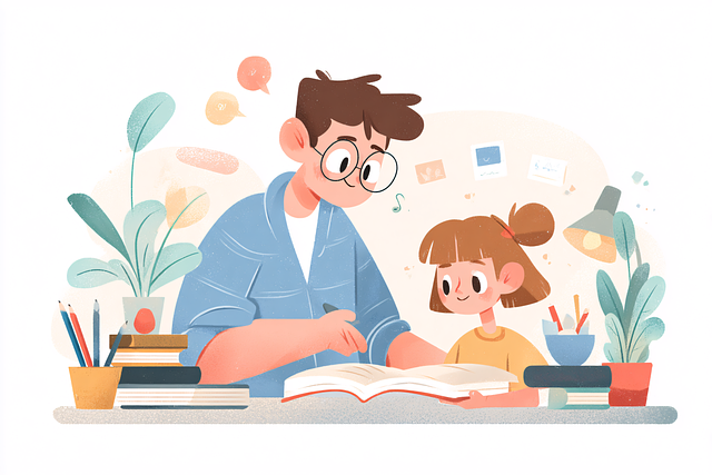 Free cartoon nature tutor illustration