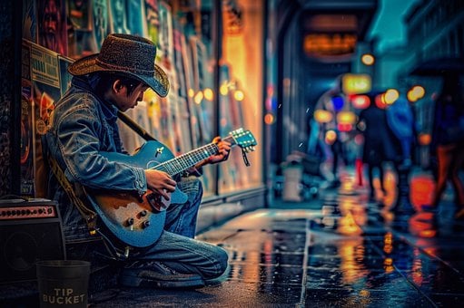 Free Musician Guitar illustration and picture