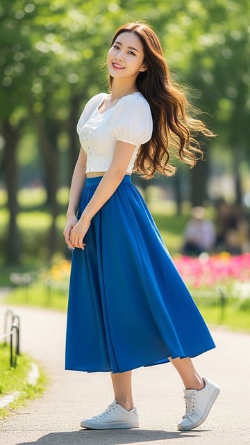 Free ai generated woman summer illustration