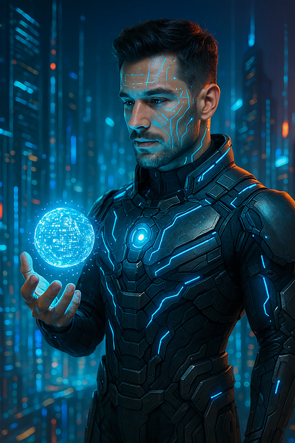 Free Cyberpunk Tech Armor illustration and picture