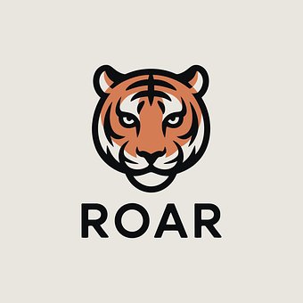 Logo, Tiger, Čl, Plochý Dizajn