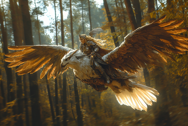 Free valkyrie gryphon griffin illustration