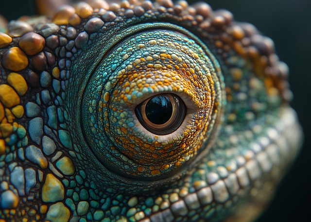 Cameleon, Ochi De Cameleon, Macro Shot