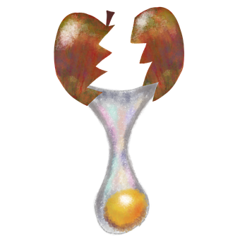 Free Textured Apple illustration and picture