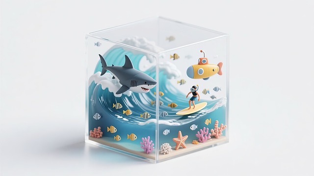 Free Ocean Miniature Miniature Landscape illustration and picture