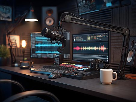 Free Podcast Podcast Studio illustration and picture