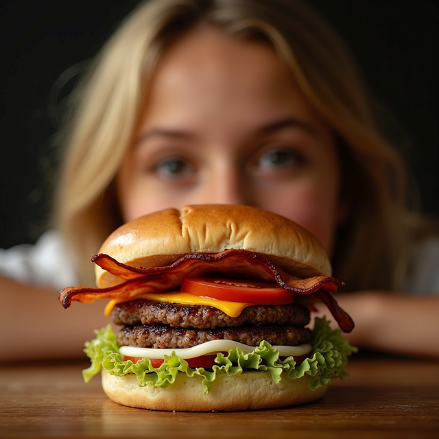 Free burger hamburger food illustration