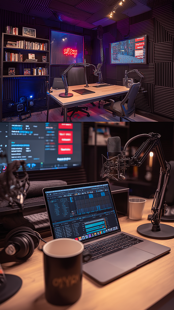 Free Podcast Studio Recording Studio illustration and picture