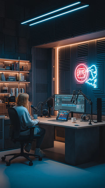 Free Podcast Studio Content Creator illustration and picture