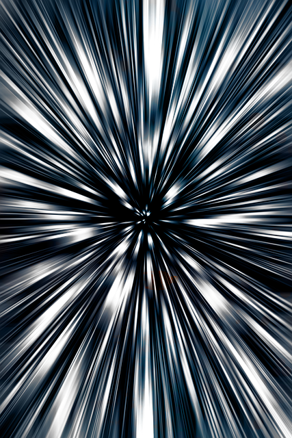 Free explosion burst radial illustration