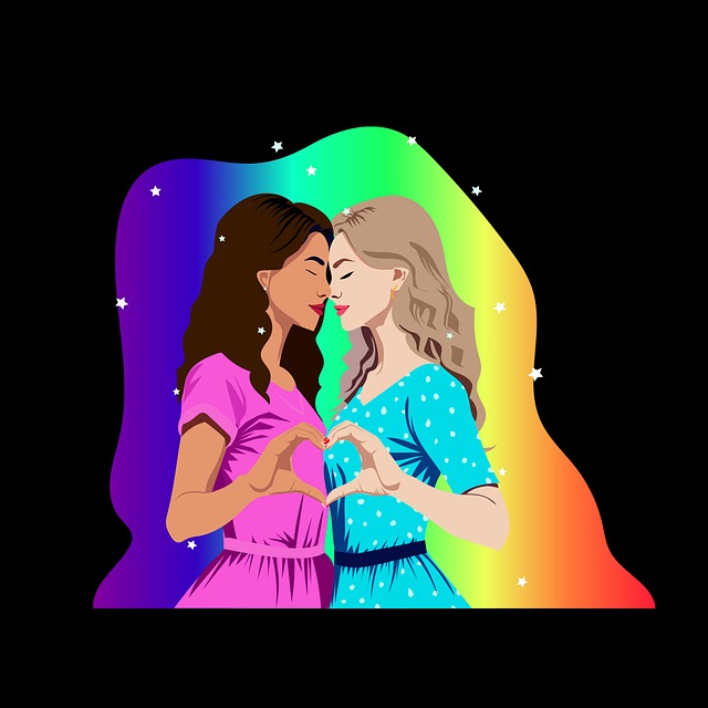 Free ai generated couple love illustration