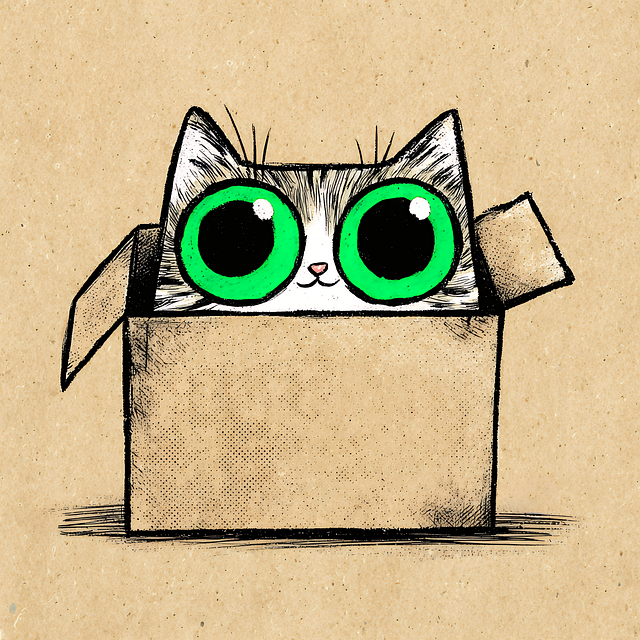 Download Cat, Box, Cartoon. Royalty-Free Stock Illustration Image - Pixabay