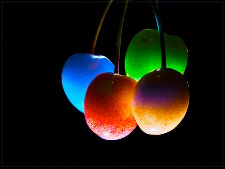 Kersen, Kleuren, Licht, Veelkleurig