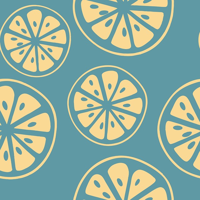 Free citrus fruit seamless pattern vector