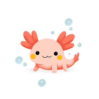 Axolotl, น่ารัก, สัตว์ครึ่งบกครึ่งน้ำ