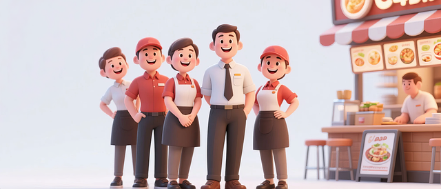 Free Entrepreneur Catering Team illustration and picture