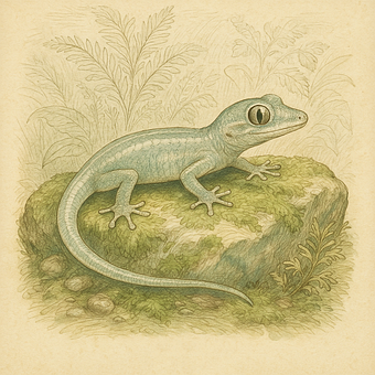 Firben Tegning, Vintage Illustration