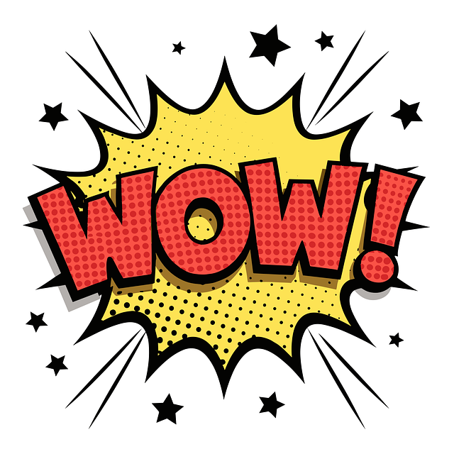 Free wow comic pop art vector