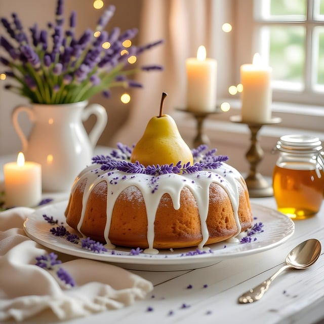 Free ai generated pear cake cakes illustration