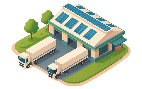 Free Warehouse Solar vector and picture