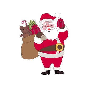 Free Gift Santa vector and picture