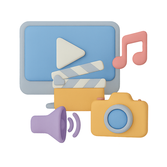Free multimedia video music illustration