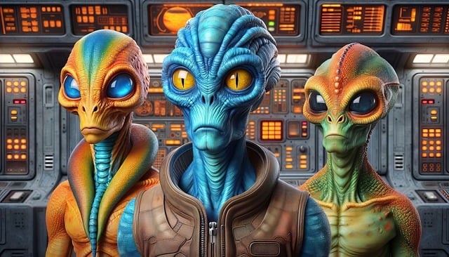 Free ai generated alien bridge illustration