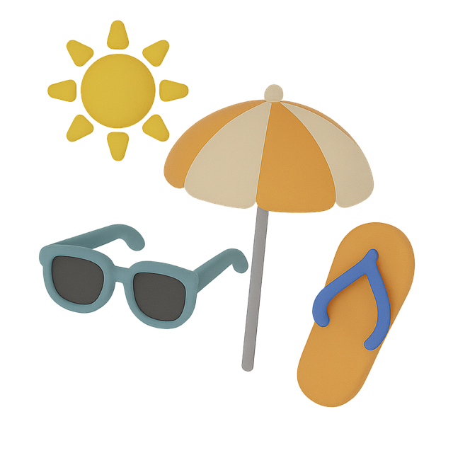 Free ai generated summer sun illustration