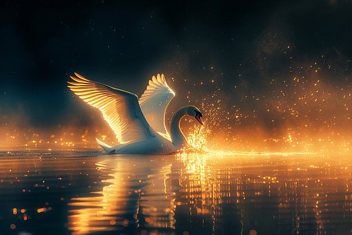 Free Ai Generated Swan illustration and picture