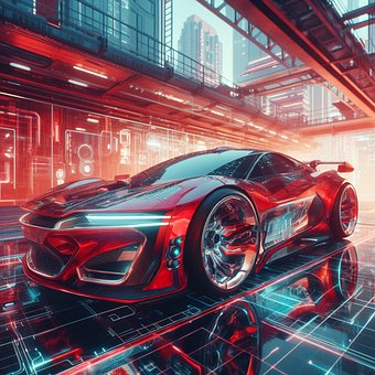 Free Futuristic Car Supercar illustration and picture