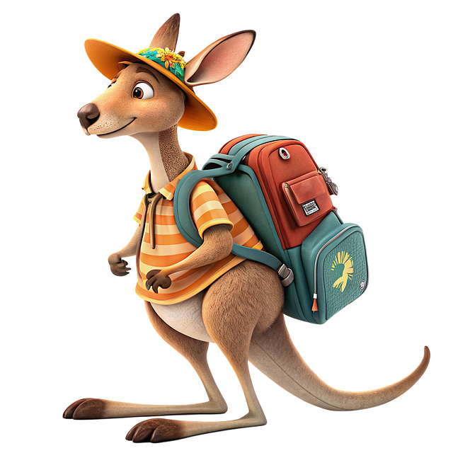 Free kangaroo australia animal illustration
