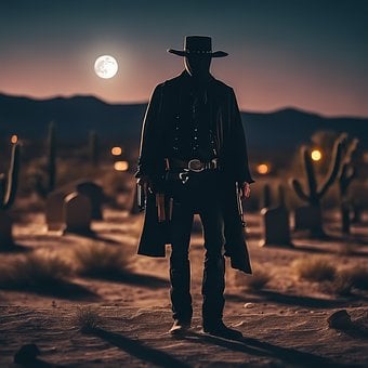 Spookachtige, Geest, Donker, Eng, Cowboy