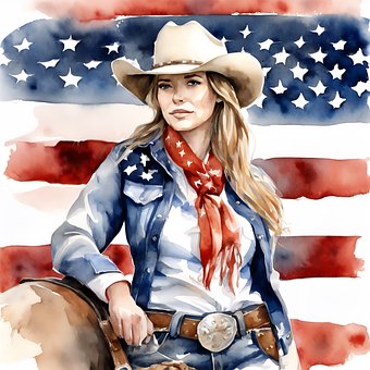 Westers, Cowgirl, Vrouwelijk, Vrouw