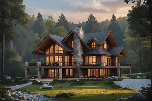 Uma Linda Casa Na Floresta