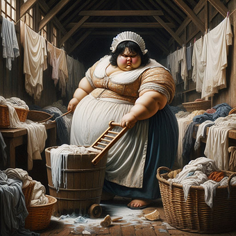 Mujer, Lavar, Ropa, Madre, Jabón