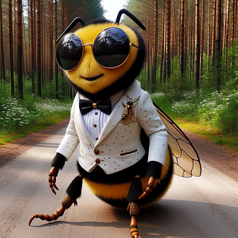 Abeja, Bug, Naturaleza, Bosque, Árboles
