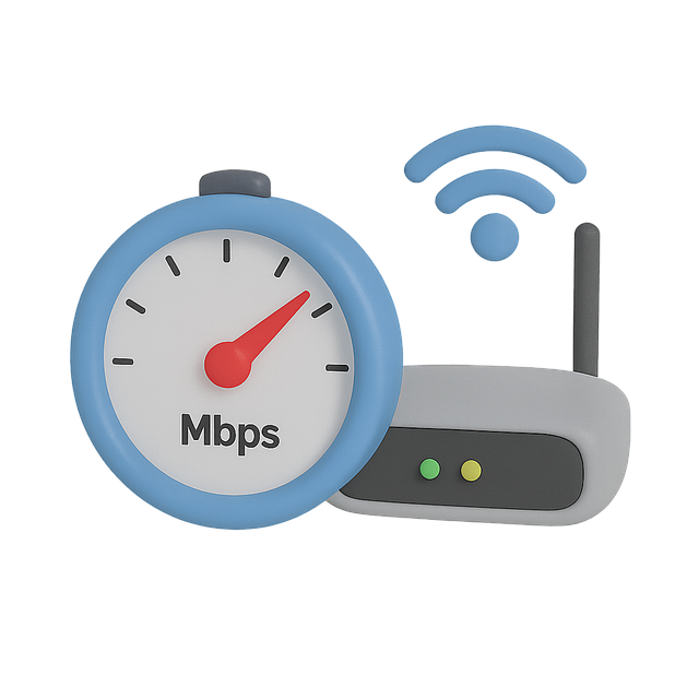 Free internet speed router wi-fi illustration