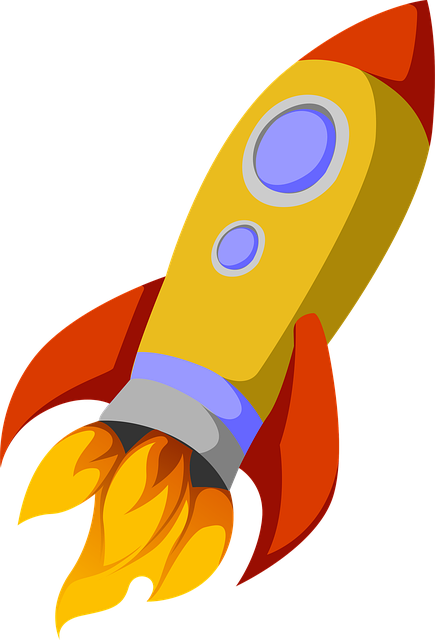 Free rocket spaceship space illustration