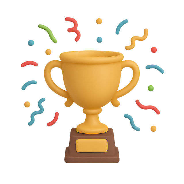 Free ai generated trophy award illustration