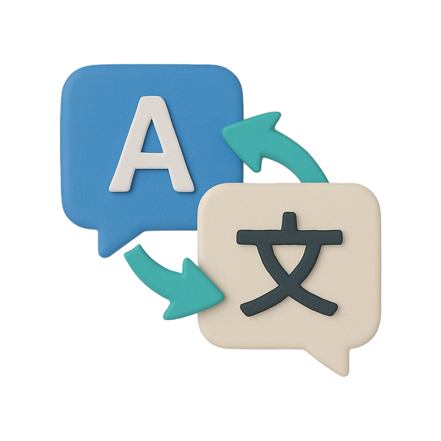 Free translation language communication illustration