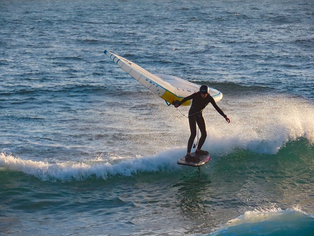 Surfen, Surfer, Meer, Wellen, Surfbrett