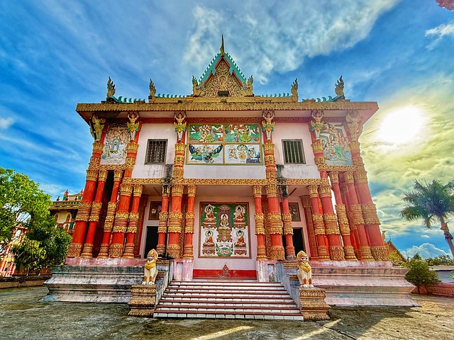 Pagoda, Vietnam, Baclieu, Ghoshitaram