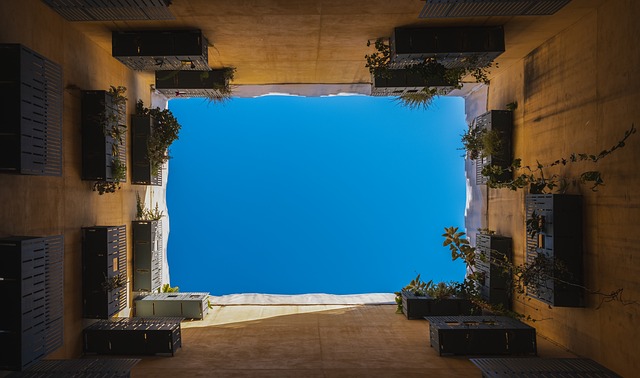 Gårdhave, Balkon, Atrium, Arkitektur