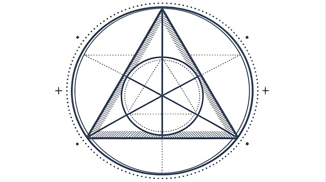 Free ai generated triangle sacred illustration
