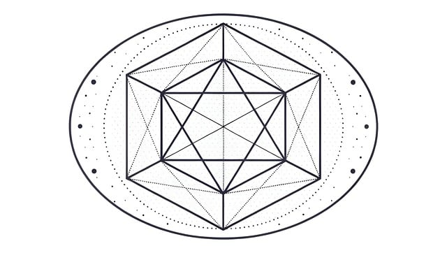 Free sacred geometry merkaba illustration