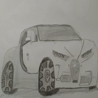 Bugatti, Für Sportwagen, Autozeichnung